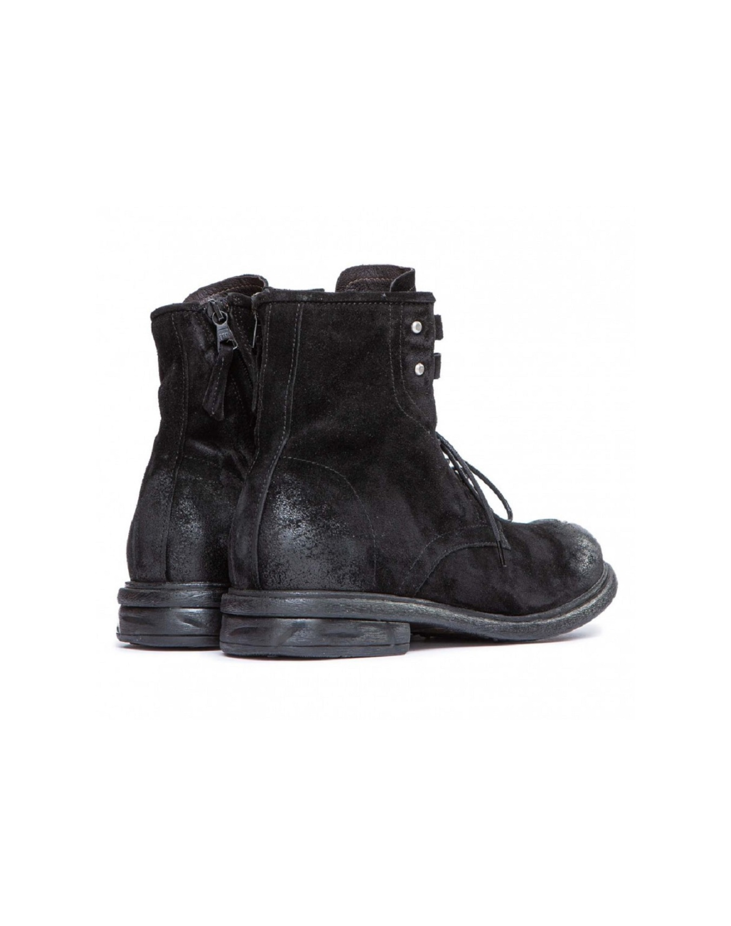 MJUS - Laced Leather Boots - Nero