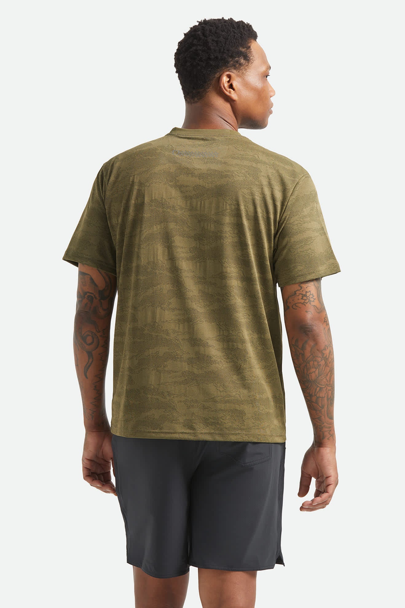Brixton - Journey Pocket Tee - Olive Tiger Camo