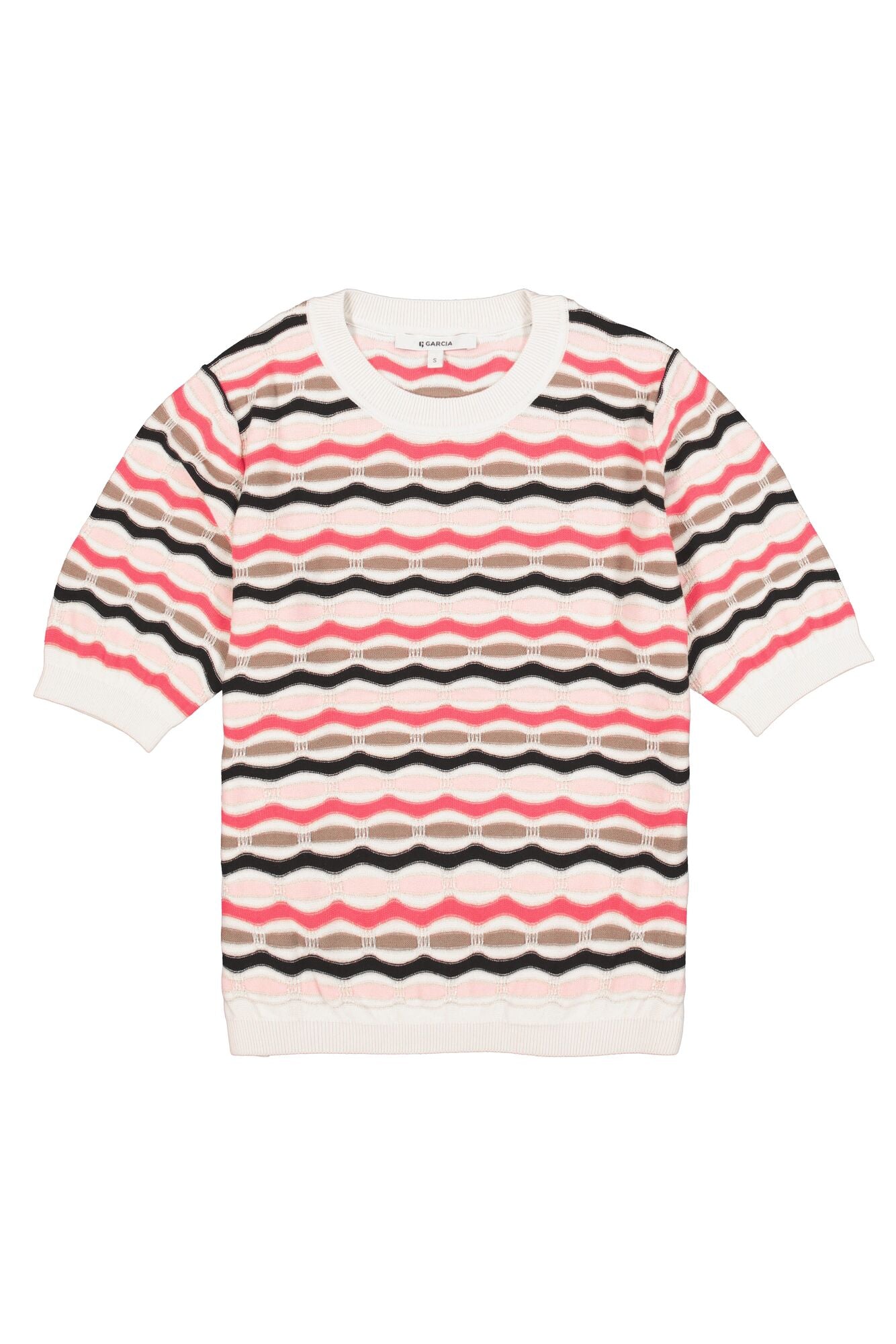 Garcia - Ripple Stripe SS Pullover - Whitecap