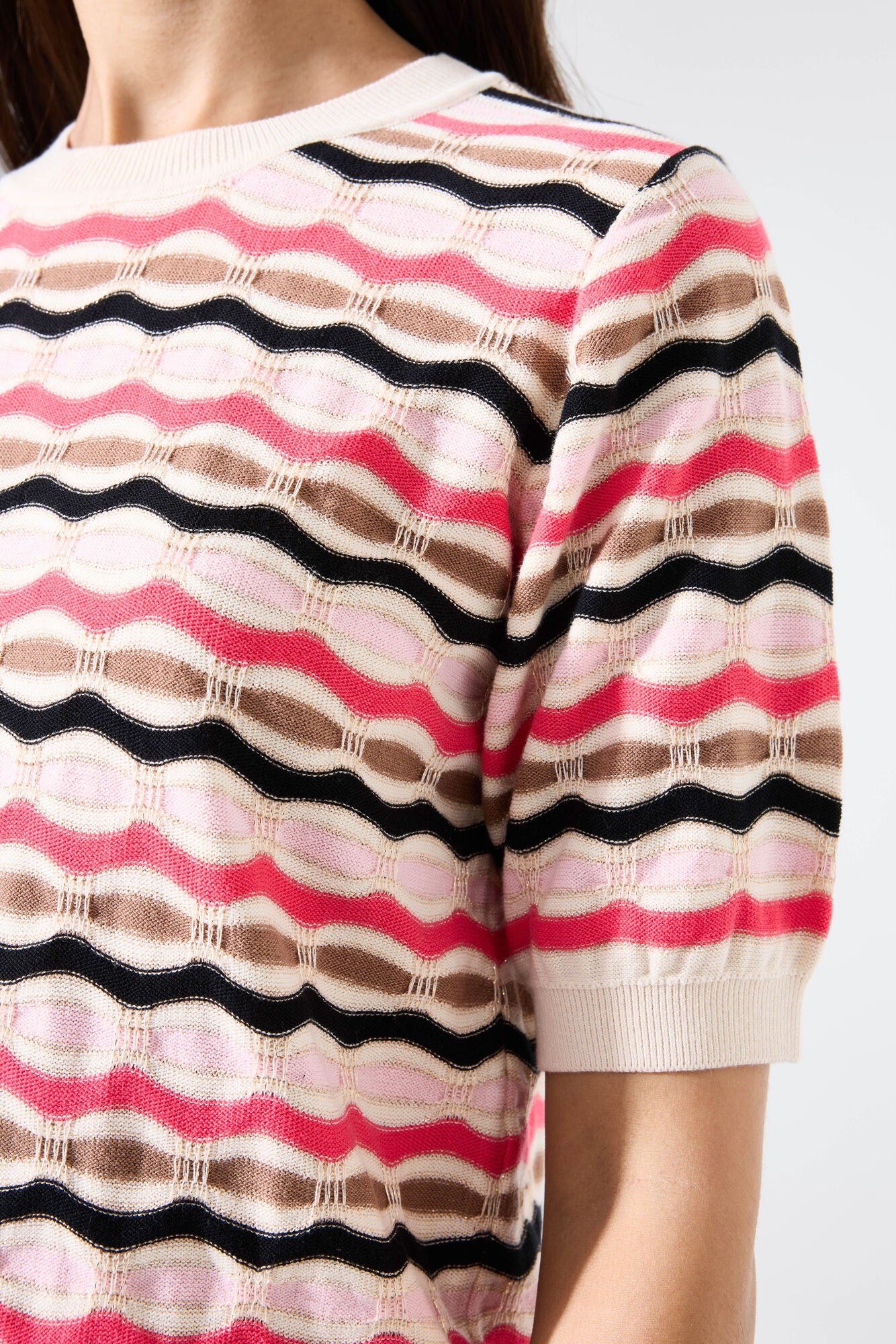 Garcia - Ripple Stripe SS Pullover - Whitecap