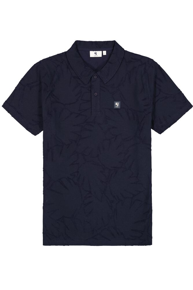 Garcia - Textured SS Polo - Dark Moon