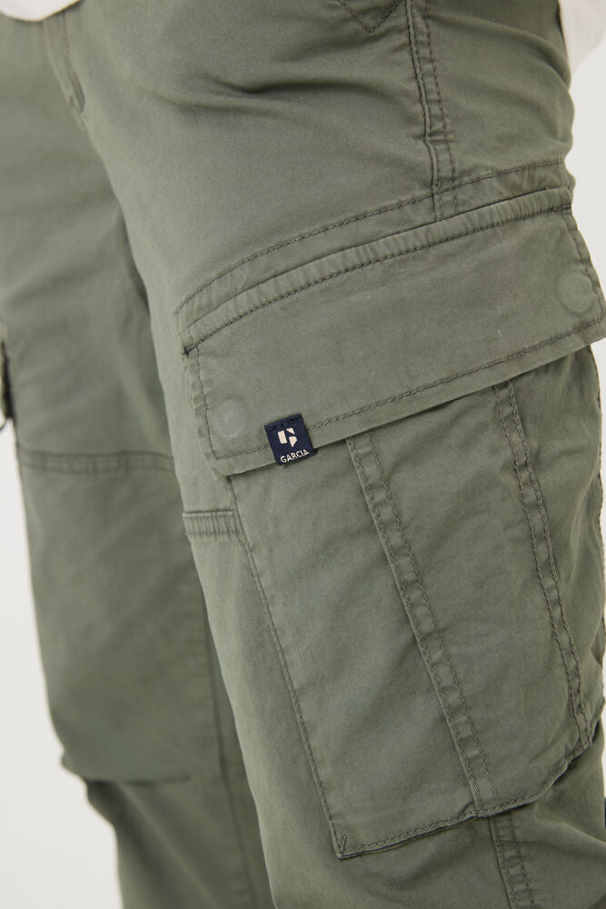 Garcia - Tapered Fit Cargo Pant - Sage Green