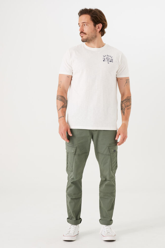 Garcia - Tapered Fit Cargo Pant - Sage Green