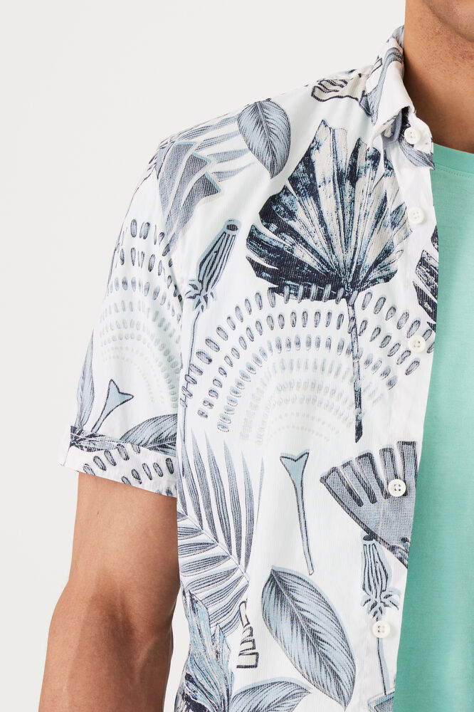 Garcia - Blue Palms SS Shirt - White