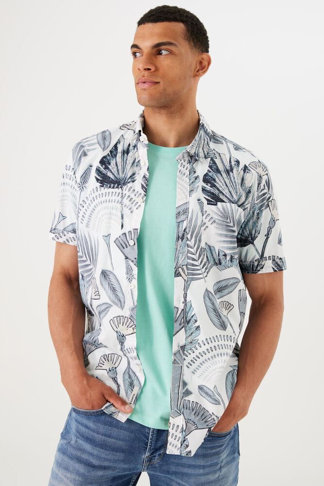 Garcia - Blue Palms SS Shirt - White