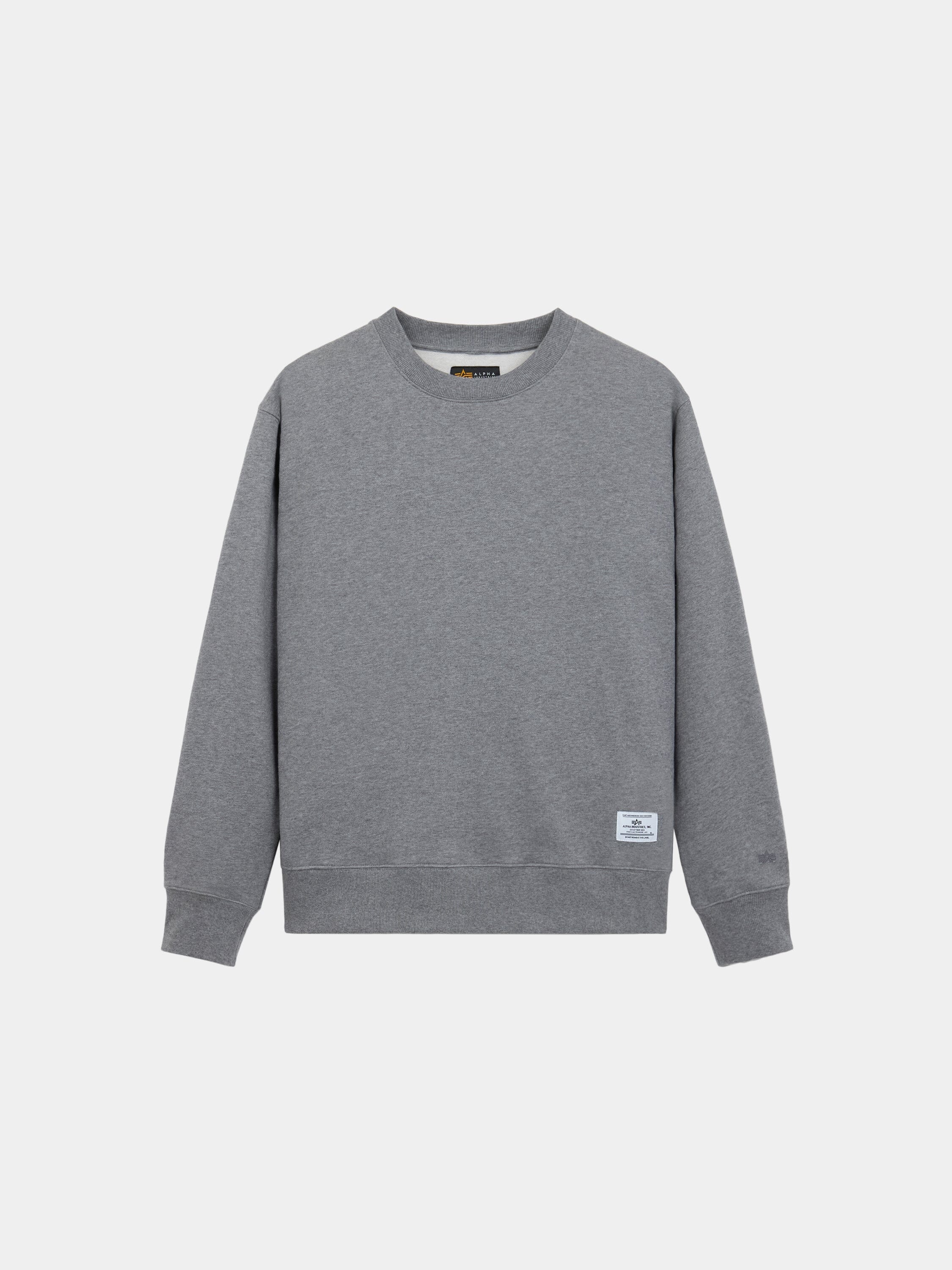 Alpha Ind. - Patched Crewneck - Medium Charcoal Heather