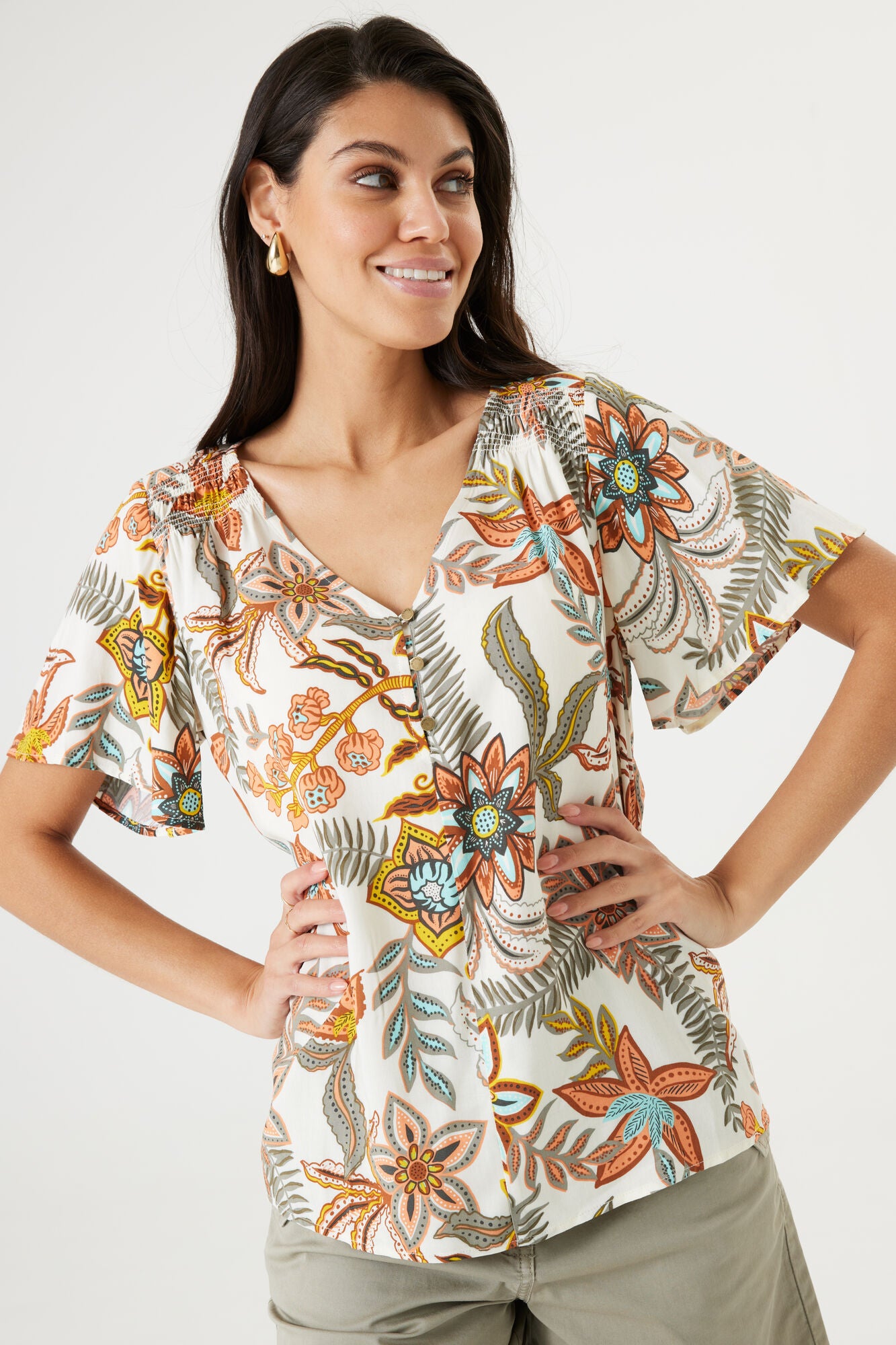 Garcia - Botanical SS Blouse - Soft Kit