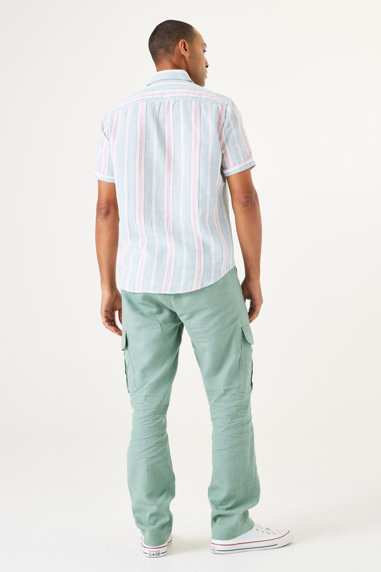 Garcia - Watermelon Stripe SS Shirt - Stripe Blue