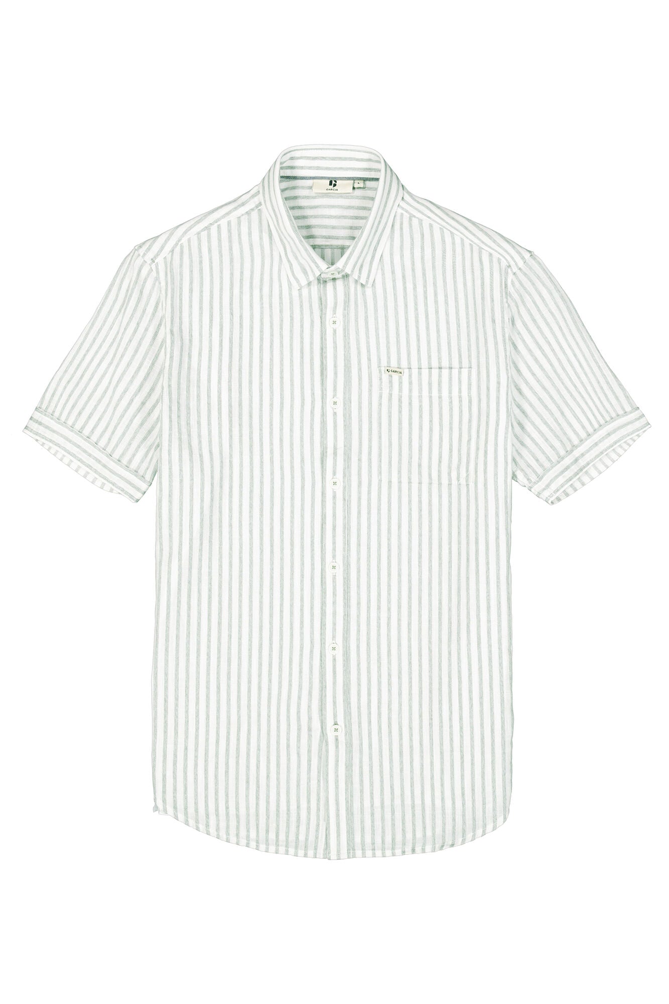 Garcia - Peppermint Stripe SS Shirt - Mint Green