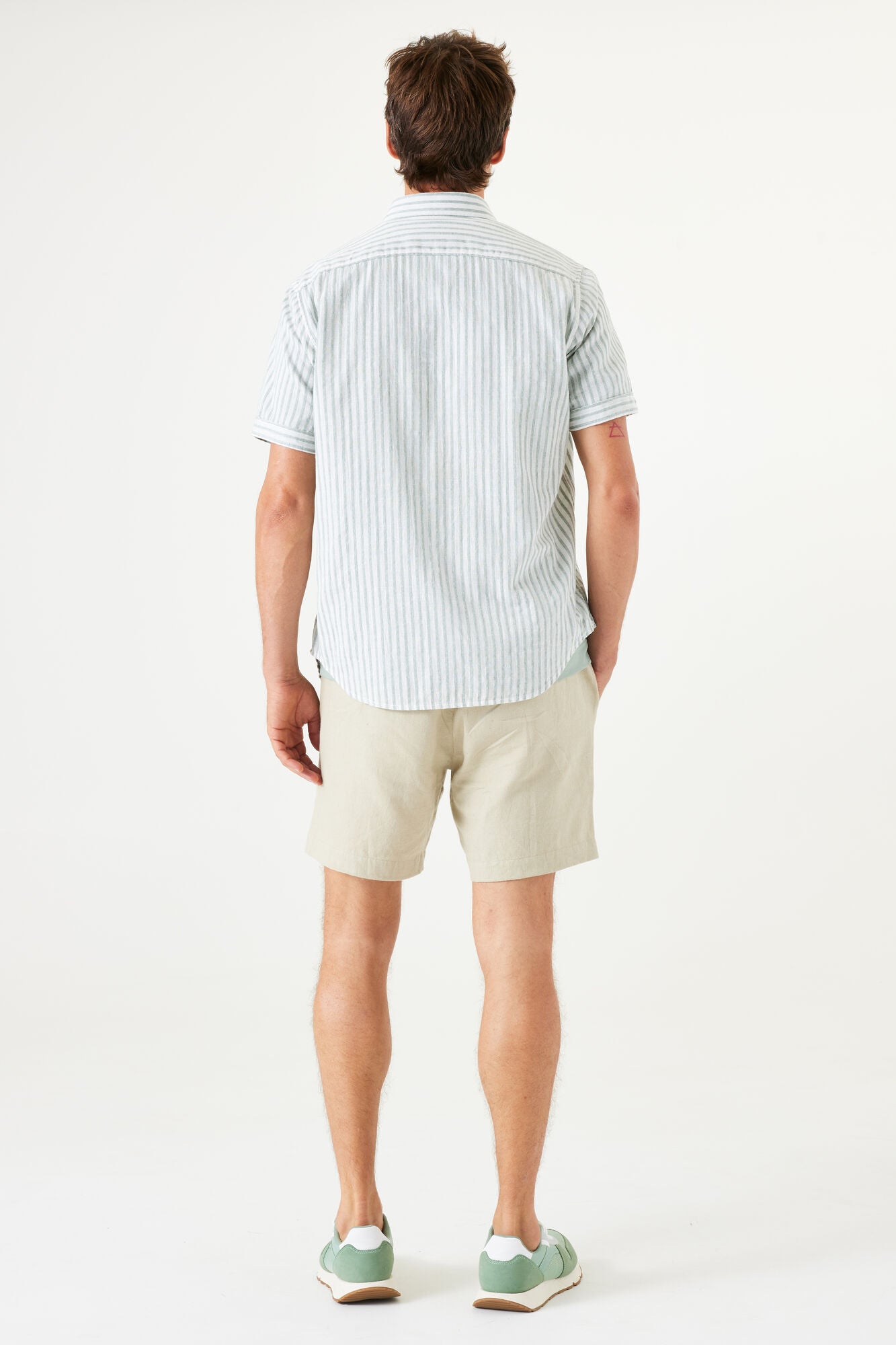 Garcia - Peppermint Stripe SS Shirt - Mint Green