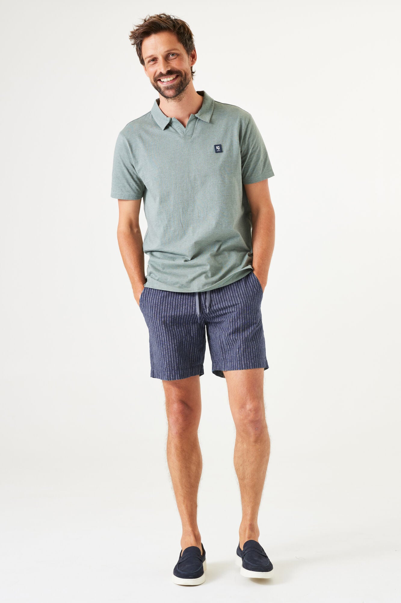 Garcia - Waterfall Stripe Short - Marine