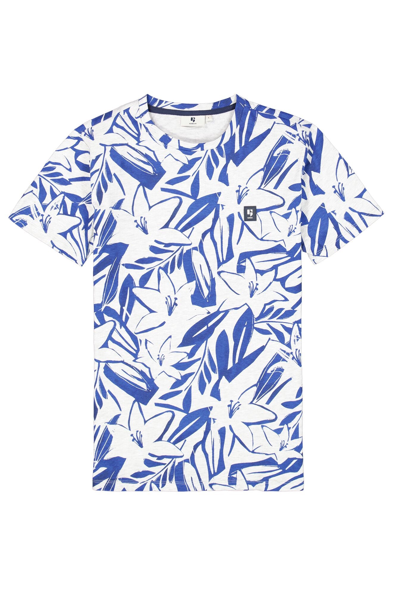 Garcia - Scattered Foliage Print Tee - Milk Melee