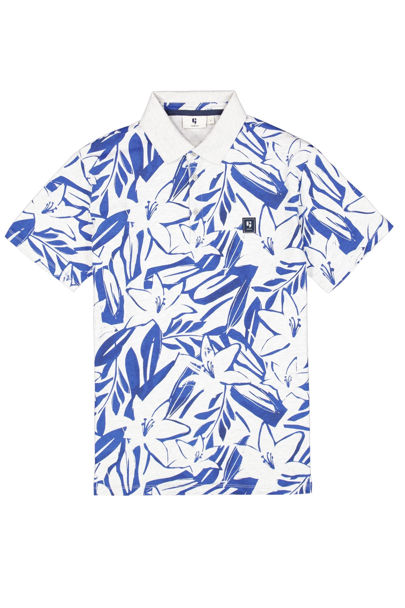 Garcia - Scattered Foliage SS Polo - Milk Melee