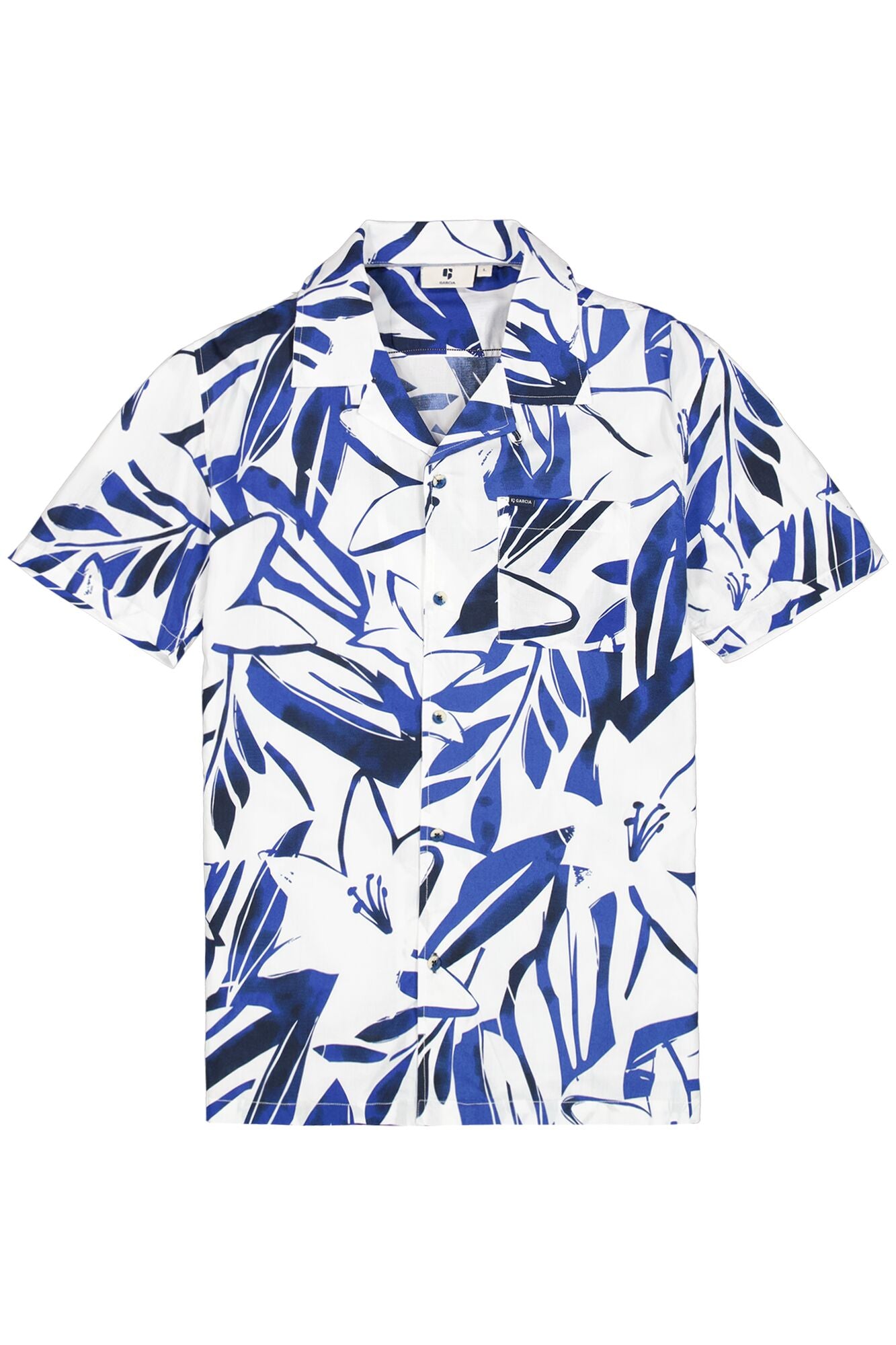 Garcia - Scattered Foliage SS Shirt - Marine