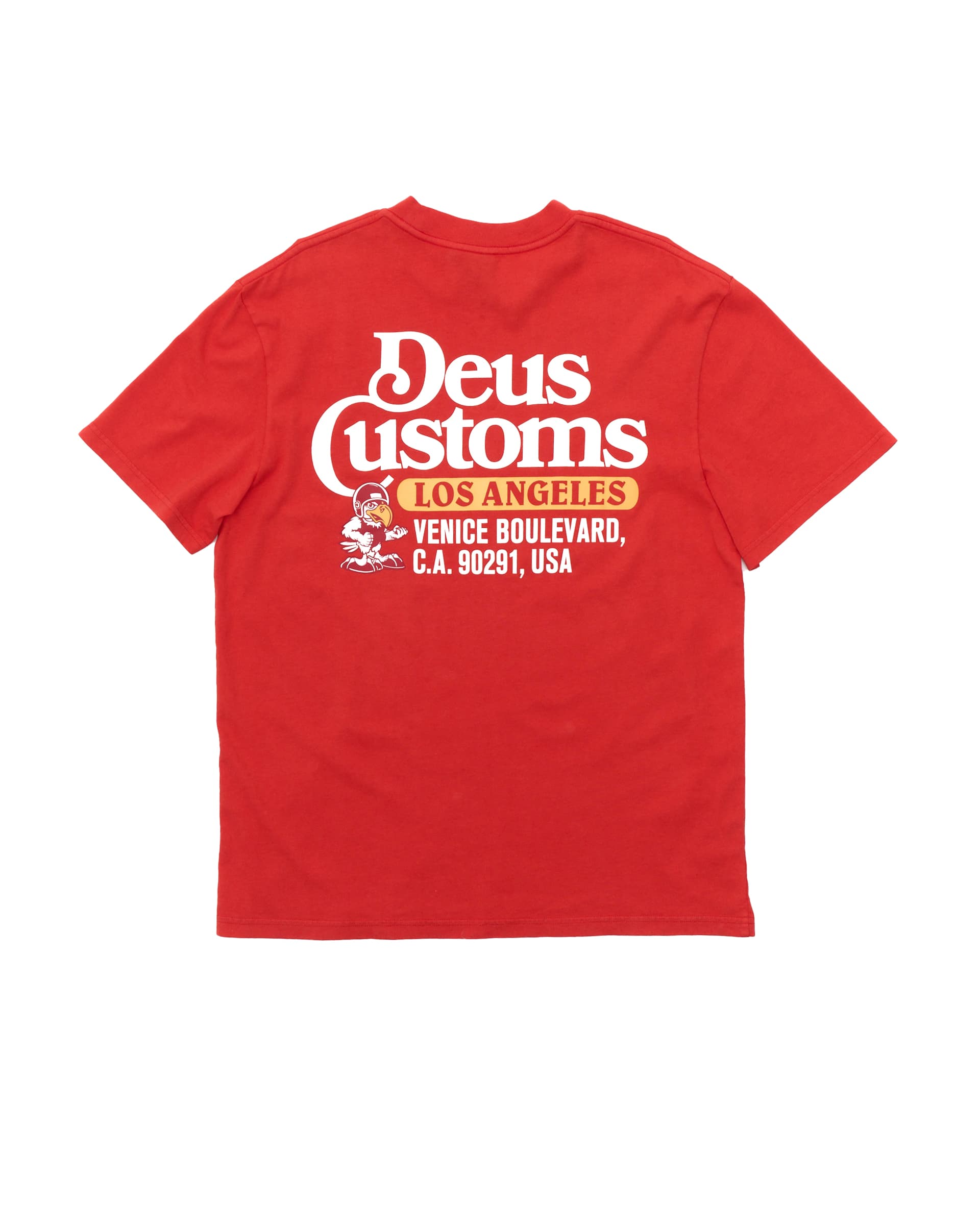 Deus - Raptor Tee - Tangerine Tango