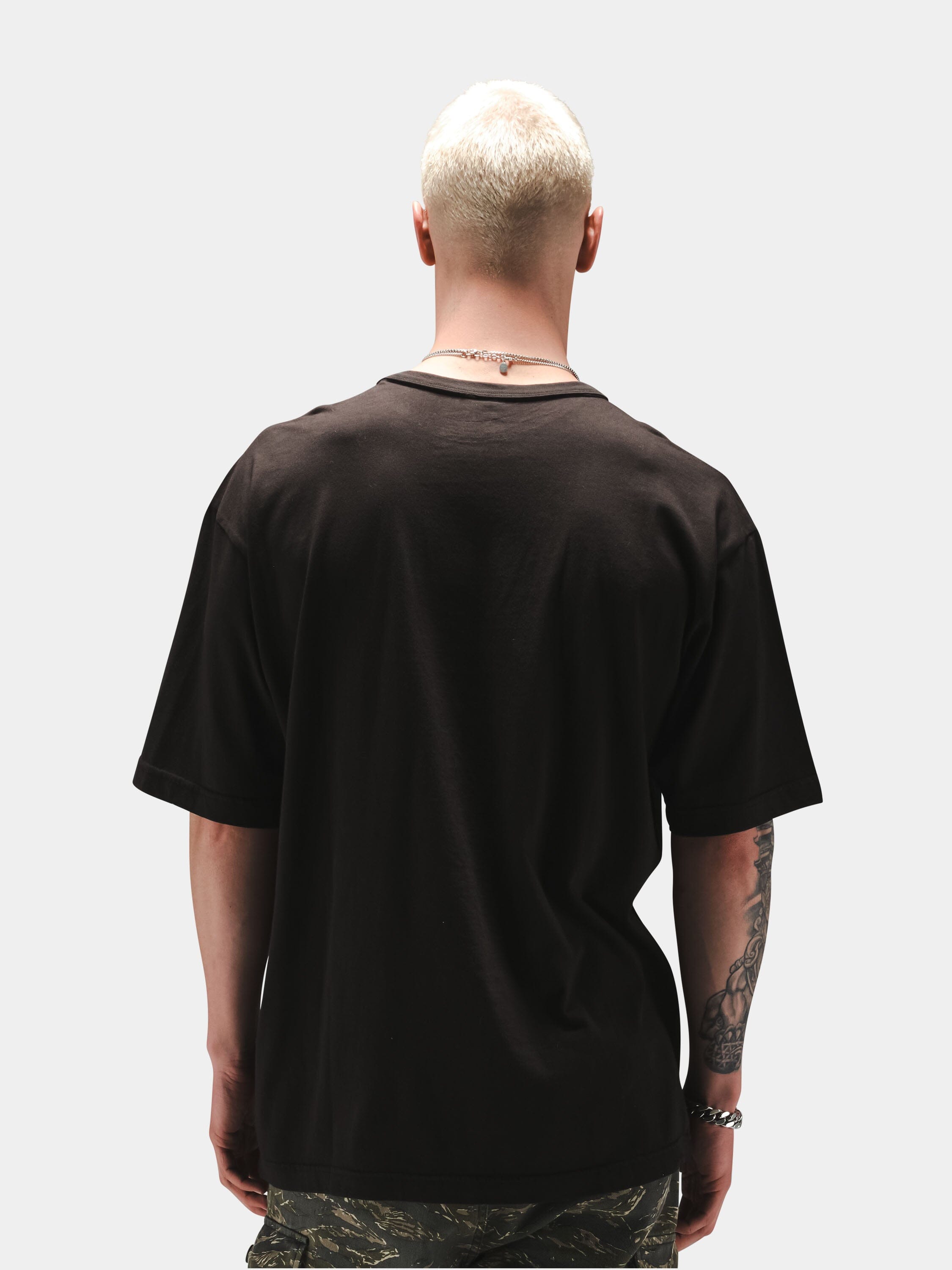 Alpha Ind. - Unisex Relaxed Black Cat Tee - Black