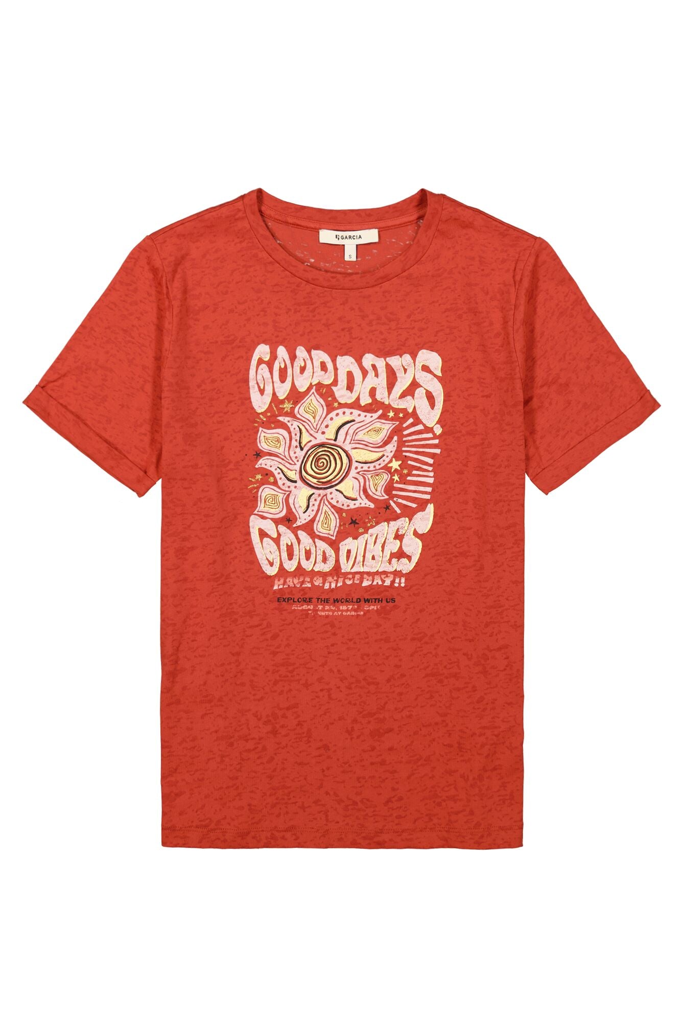 Garcia - Good Days Print SS Tee - Picante