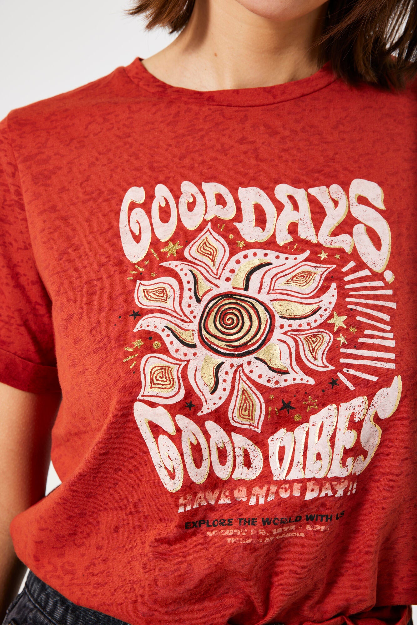 Garcia - Good Days Print SS Tee - Picante