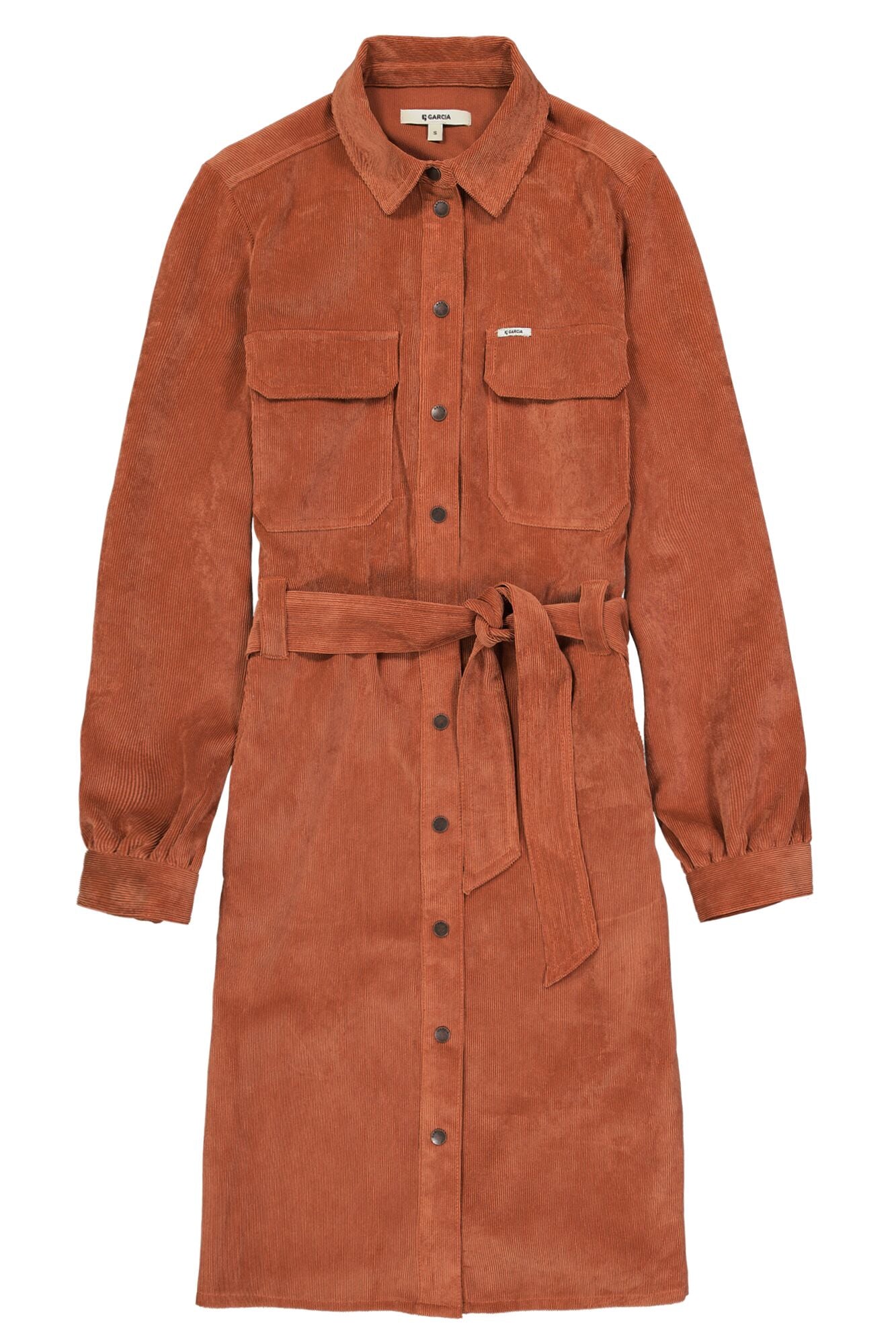 Garcia - Corduroy LS Dress - Apricot Brandy