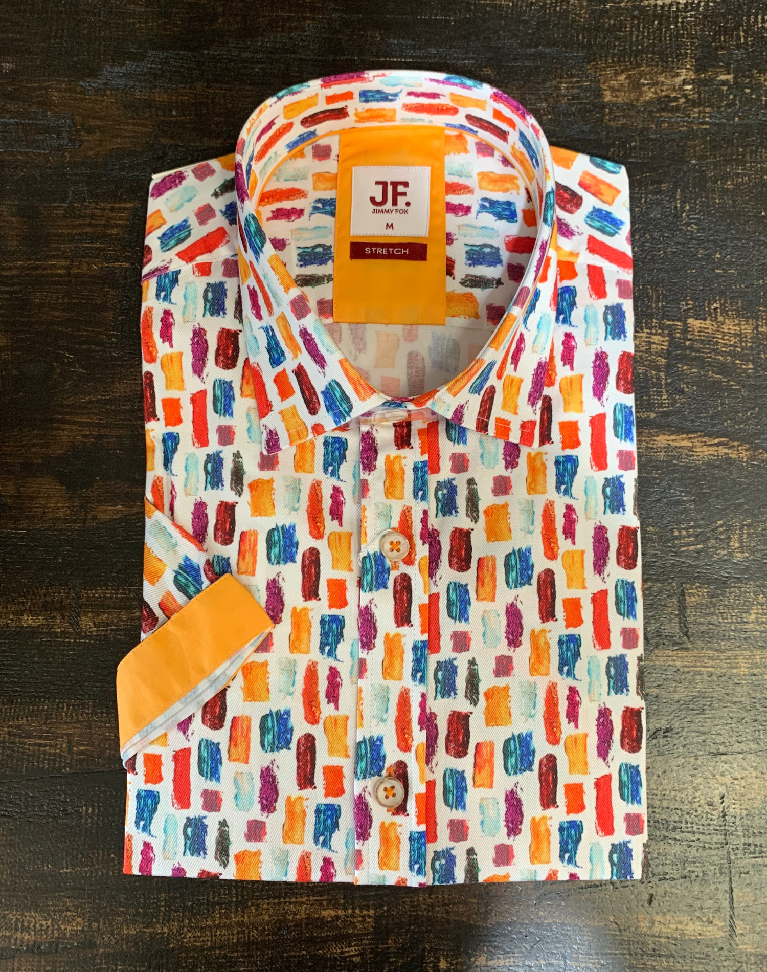 Jimmy Fox - Test Pot Print SS Shirt - Orange