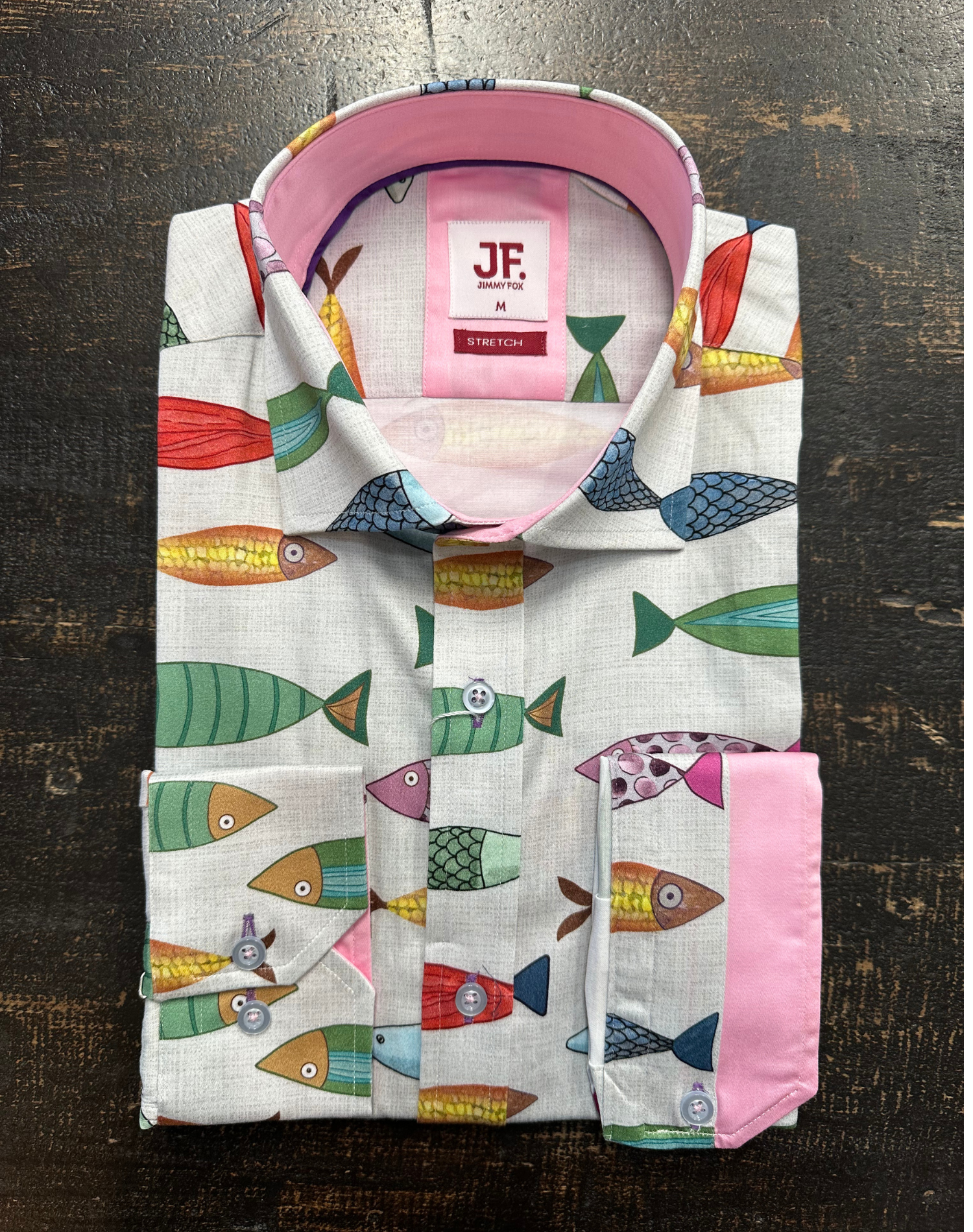 Jimmy Fox - Toy Fish Print LS Shirt - Multi