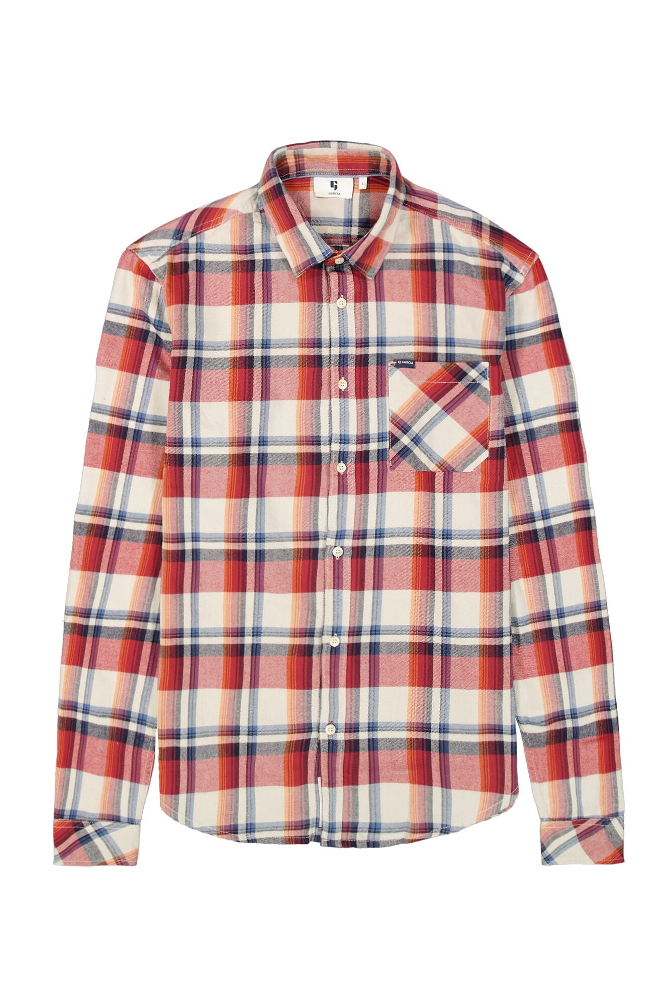 Garcia - Checked LS Shirt - Ruby Port