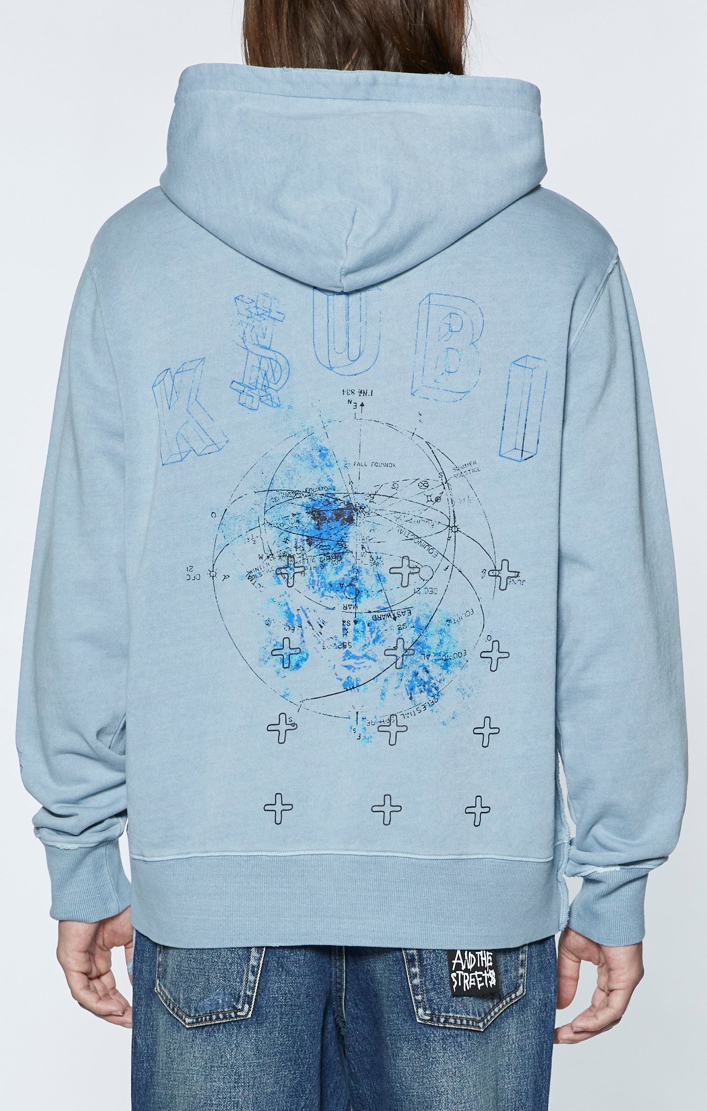 Ksubi - Diagrams Kash Hoodie - Blue Fin