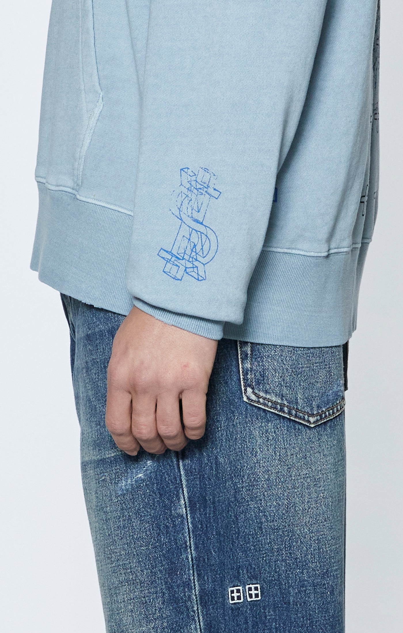 Ksubi - Diagrams Kash Hoodie - Blue Fin