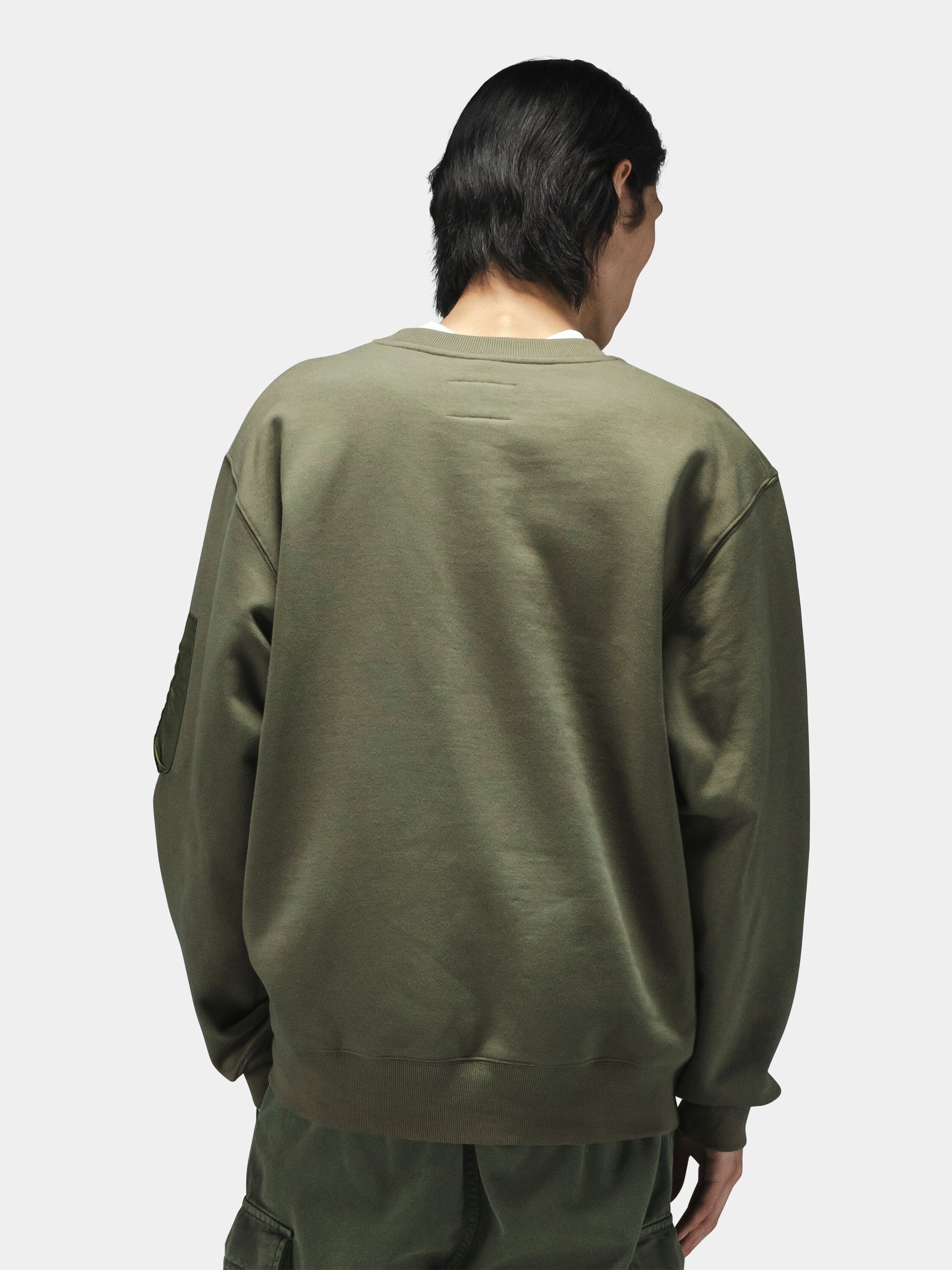 Alpha Ind. - Unisex Utility Pocket Crewneck - OG-107 Green