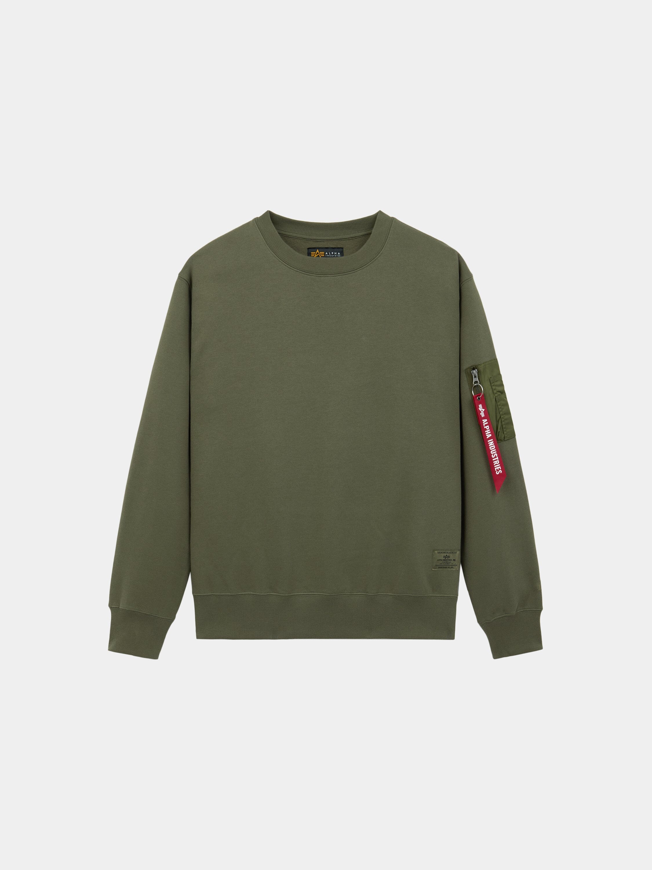 Alpha Ind. - Unisex Utility Pocket Crewneck - OG-107 Green