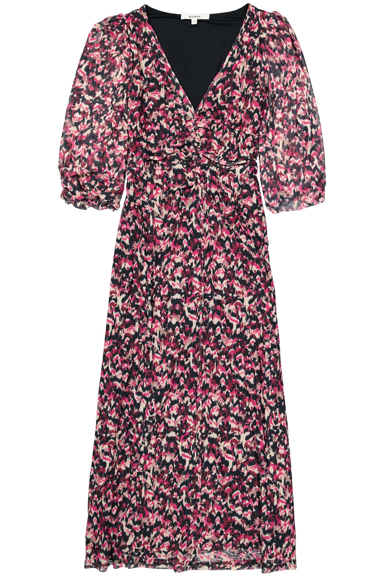 Garcia - Midi Mesh Dress - Cabernet