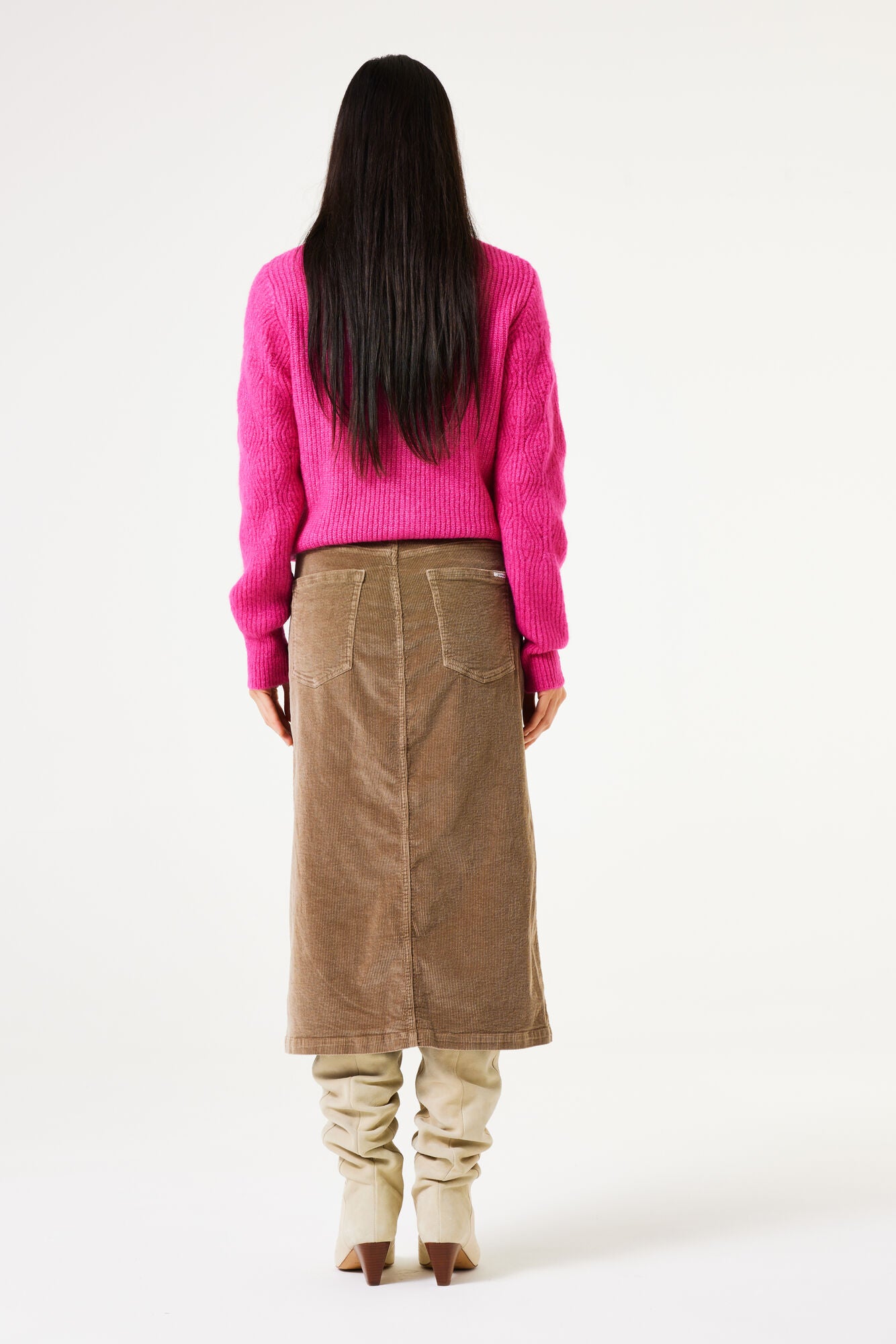 Garcia - Midi Corduroy Skirt - Desert Taupe