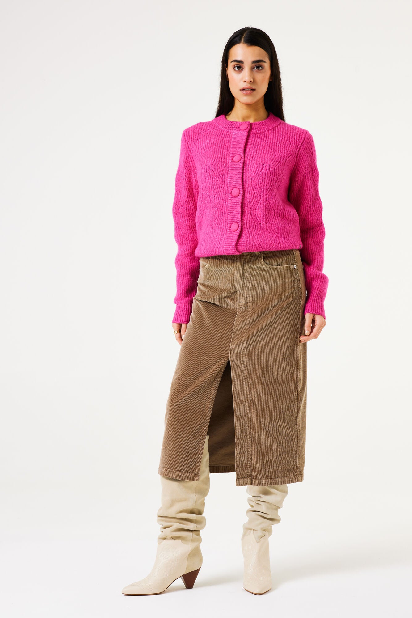 Garcia - Midi Corduroy Skirt - Desert Taupe