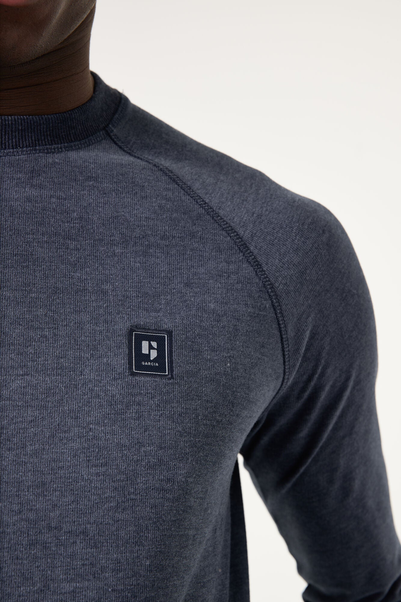 Garcia - Logo Patch Sweater - Dark Moon