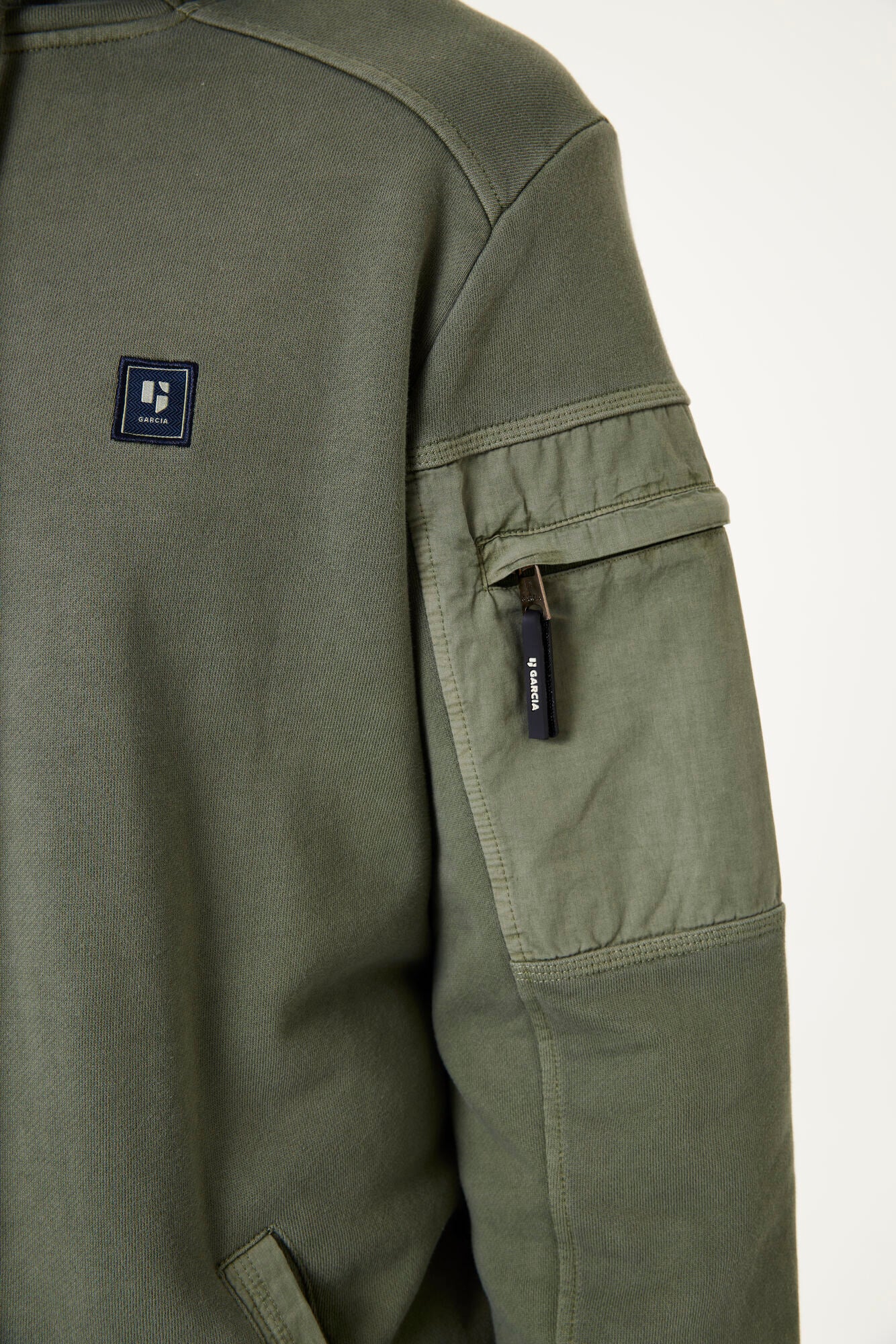 Garcia - Multi Pocket Hoodie - Sage Green