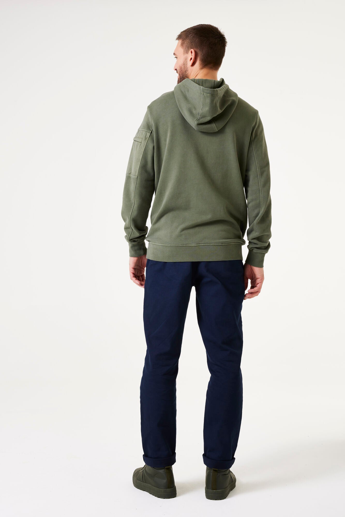 Garcia - Multi Pocket Hoodie - Sage Green