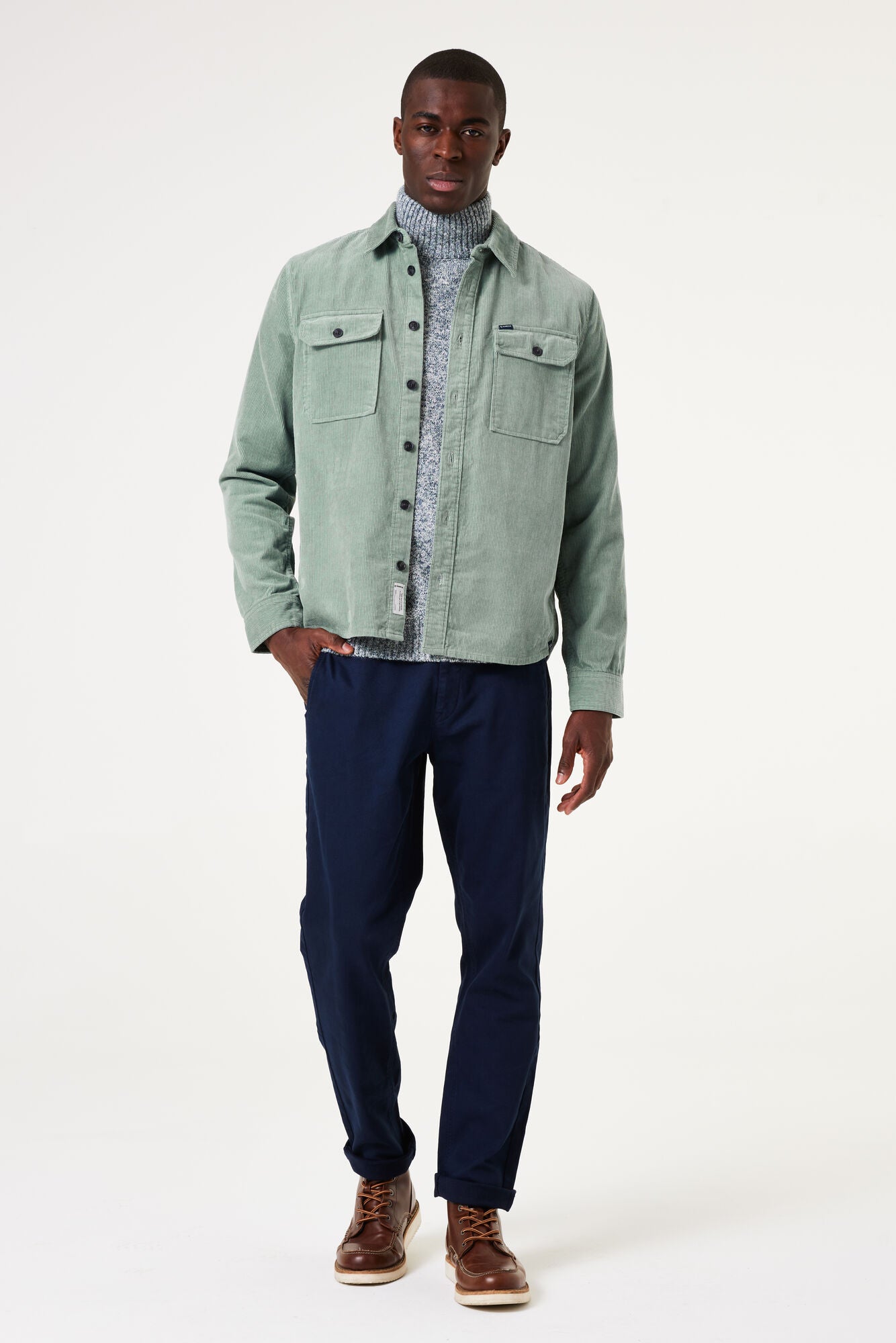 Garcia - Corduroy Overshirt - Light Sage