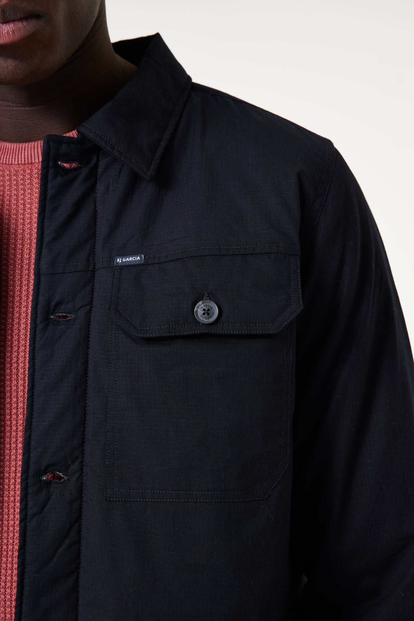 Garcia - Quilted Overshirt - Dark Moon