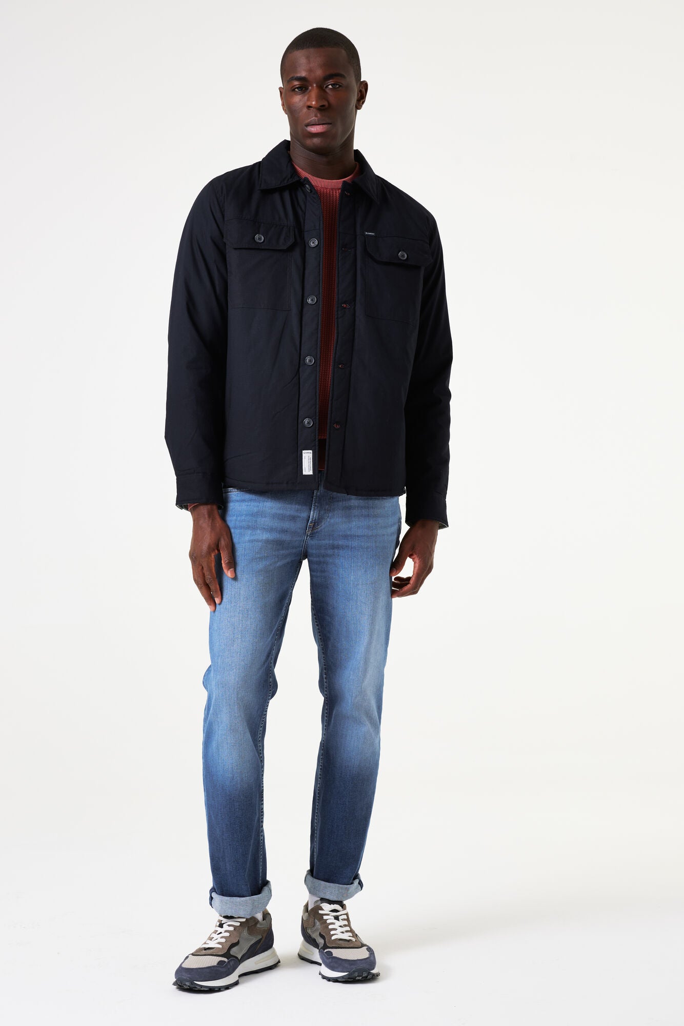 Garcia - Quilted Overshirt - Dark Moon