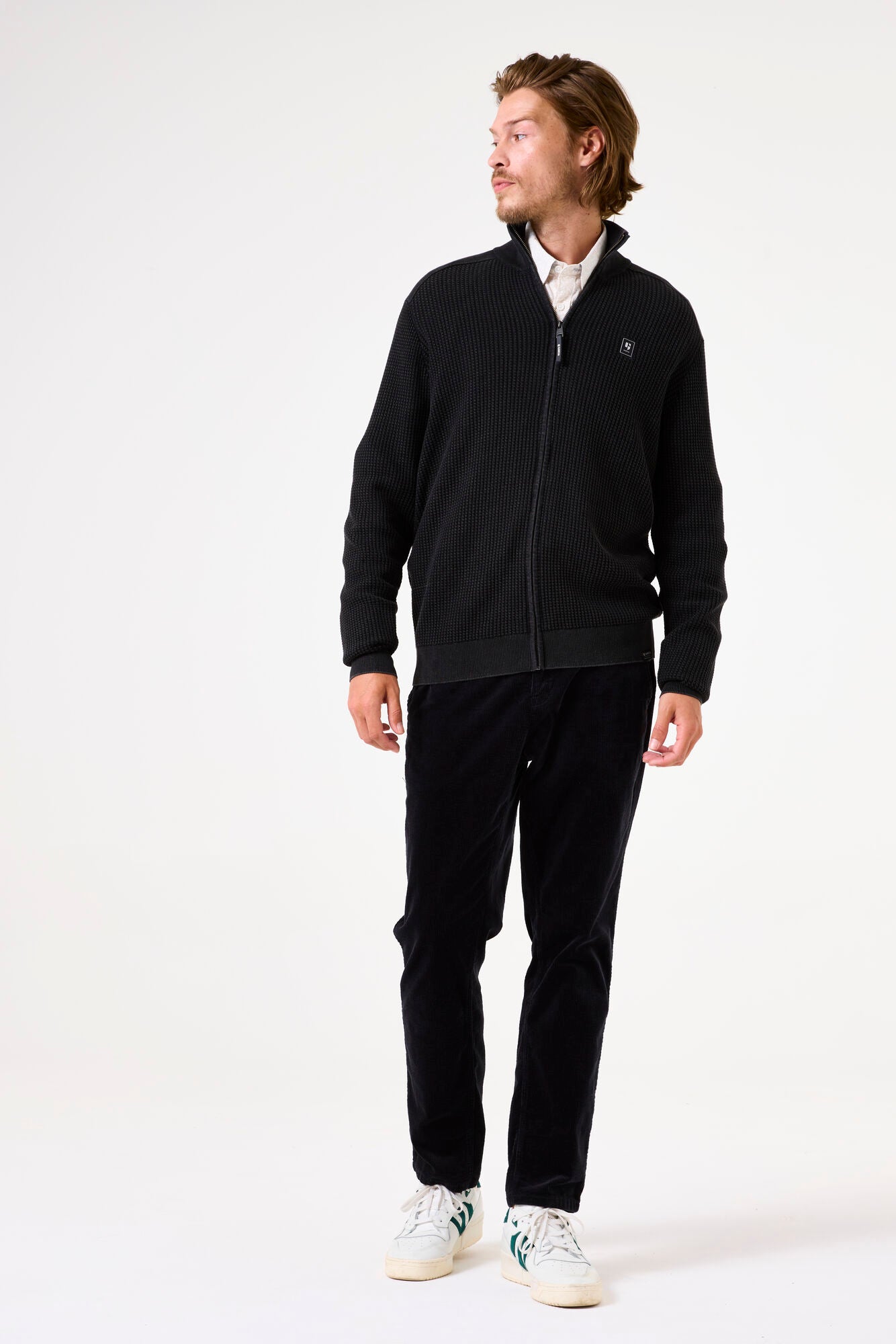 Garcia - Zipped Cardigan - Black