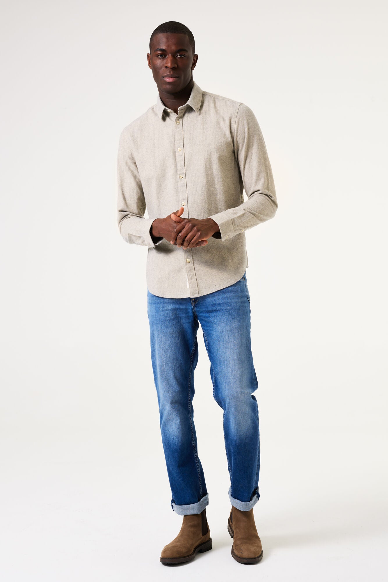 Garcia - Subtle Woven LS Shirt - Kit