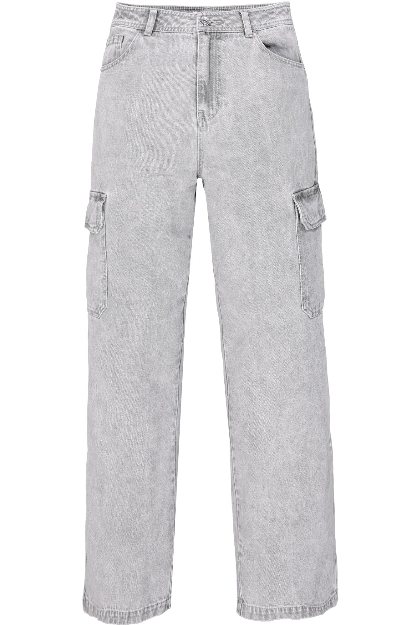 Garcia - Cargo Pocket Wide Jean - Light Used Gray