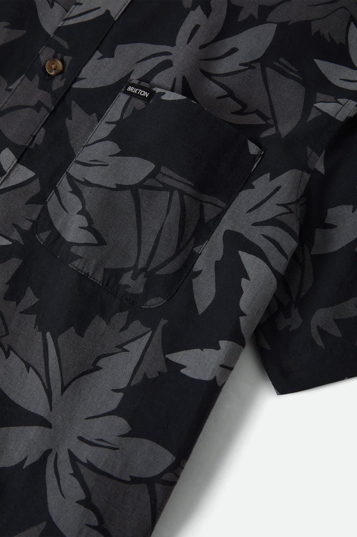 Brixton - Charter Print SS Shirt - Black/Trooper/Future Grey Palm