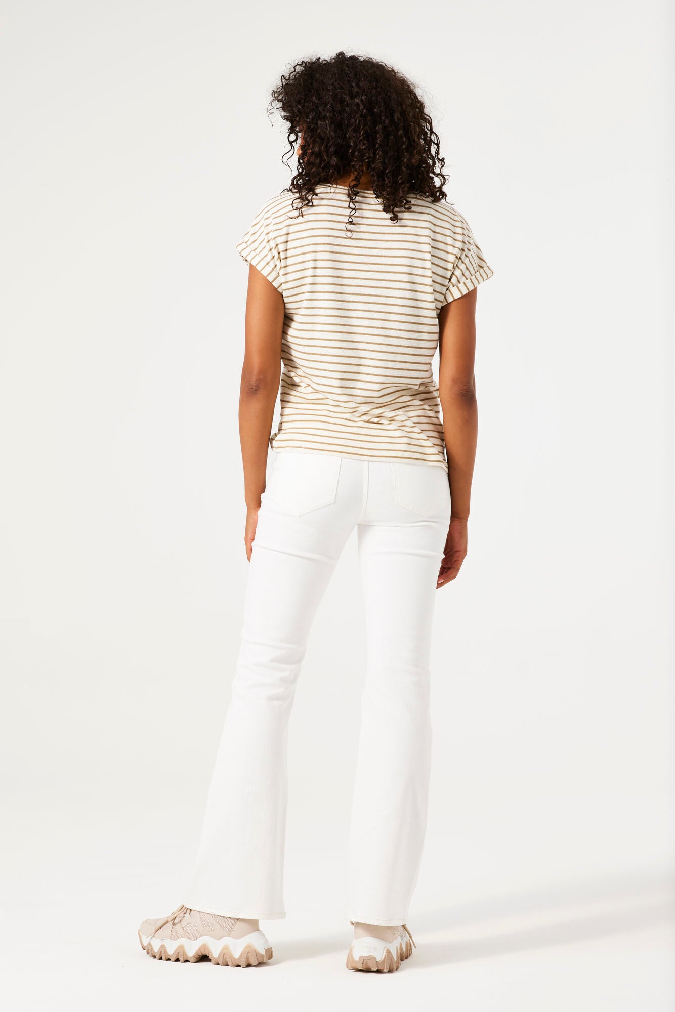Garcia - Striped Tee - Iced Coffee