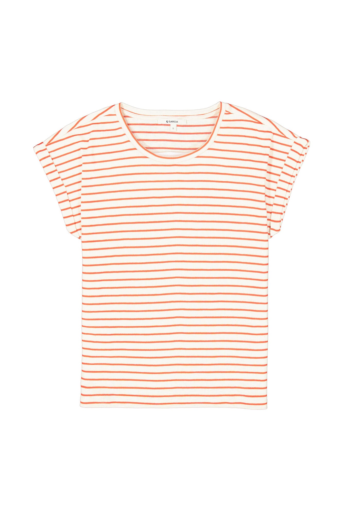 Garcia - Striped Tee - Ruby Red