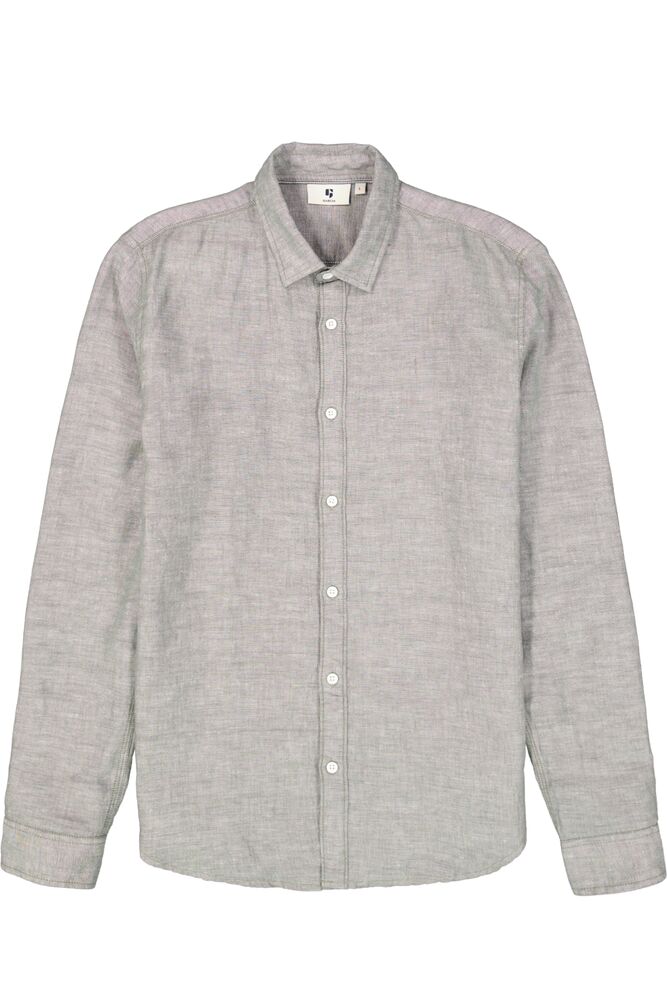 Garcia - Linen Blend LS Shirt - Sage Green