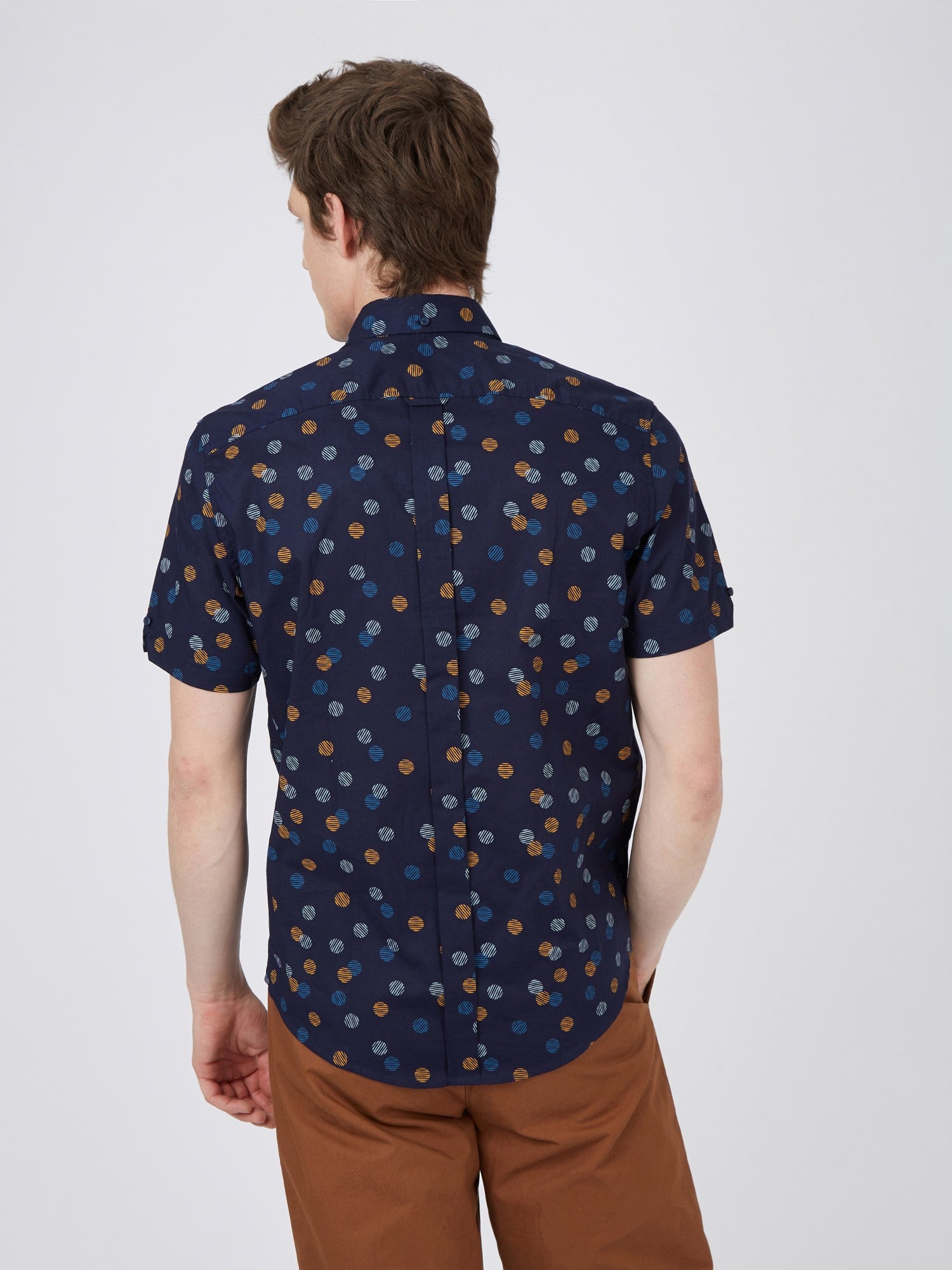 Ben Sherman - Scattered Geo Print SS Shirt - Marine