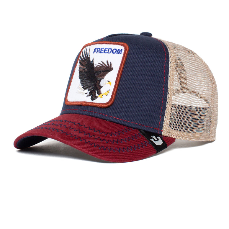 Goorin Bros - The Freedom Eagle Trucker Cap - Indigo/Red