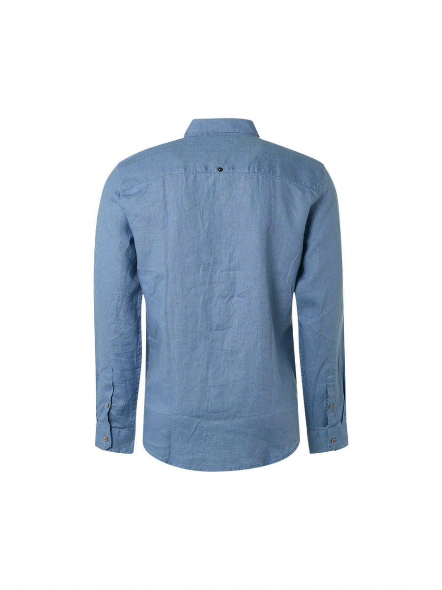 No Excess - Fritz Linen Shirt - Washed Blue