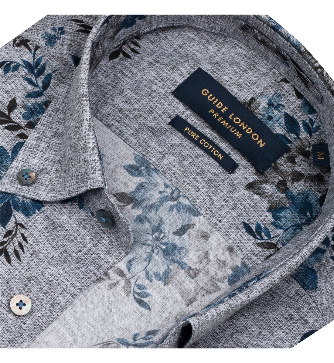 Guide London - Pure Cotton Shirt - Grey